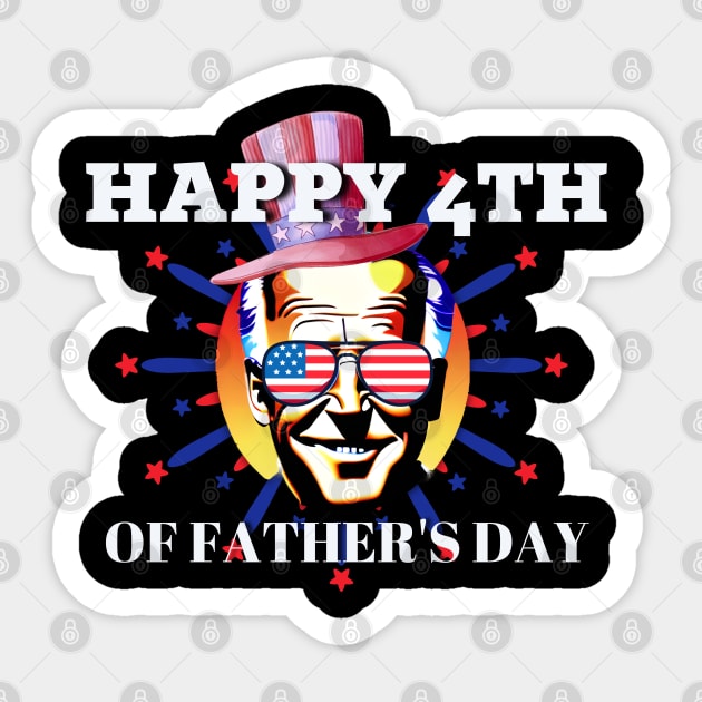 4th of July Shirts Biden Funny Happy 4th of July Sticker by CharismaShop